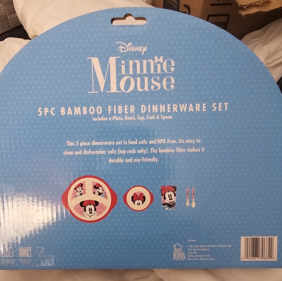 Disney Minnie Mouse 5PC Dinnerware Set - Picture 2 of 2